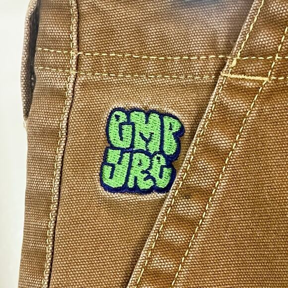 Empyre Womens Marlo Canvas Cargo Y2K Skater Pants - Bronze Brown, Jr. Size 13 - Picture 8 of 15